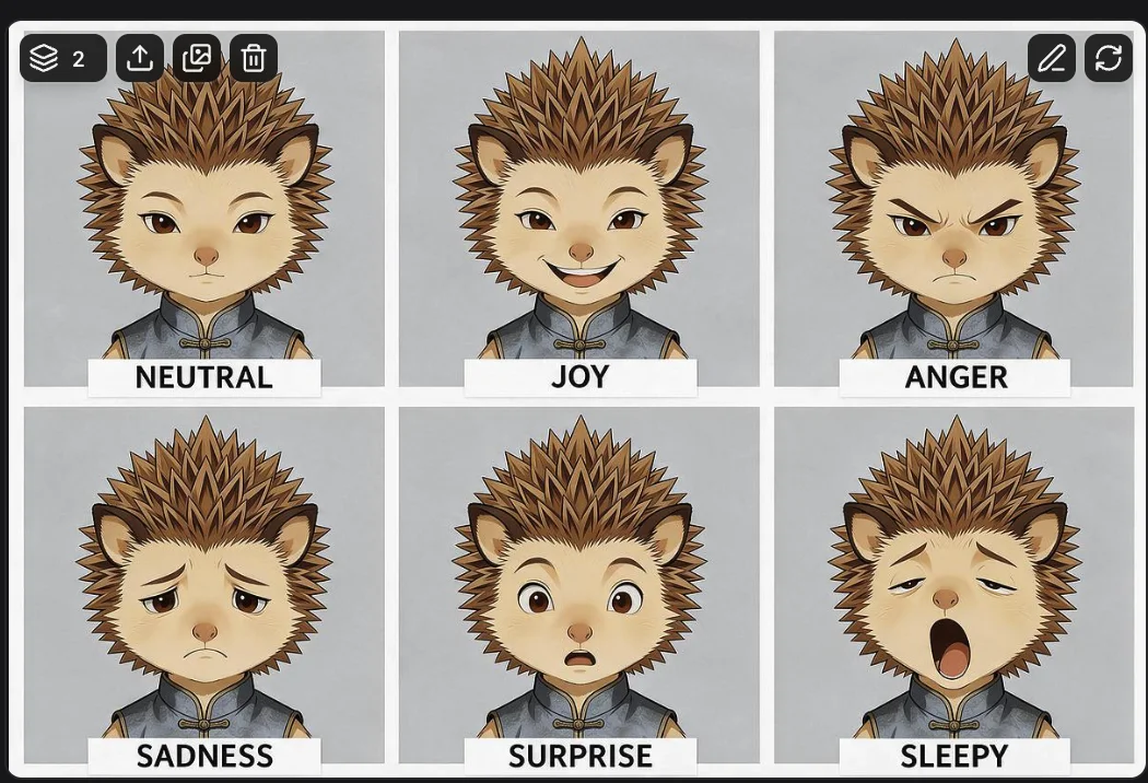 Yo Gun's emotion sheet