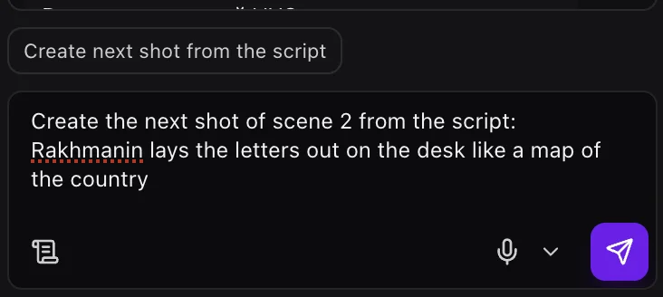 A task for the project assistant