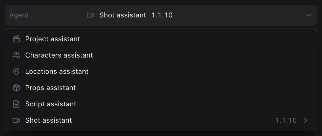 Picking an agent in the card